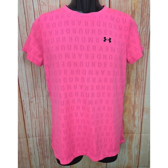 Under Armour Womens Loose Fit Pink T-Shirt - Picture 1 of 8
